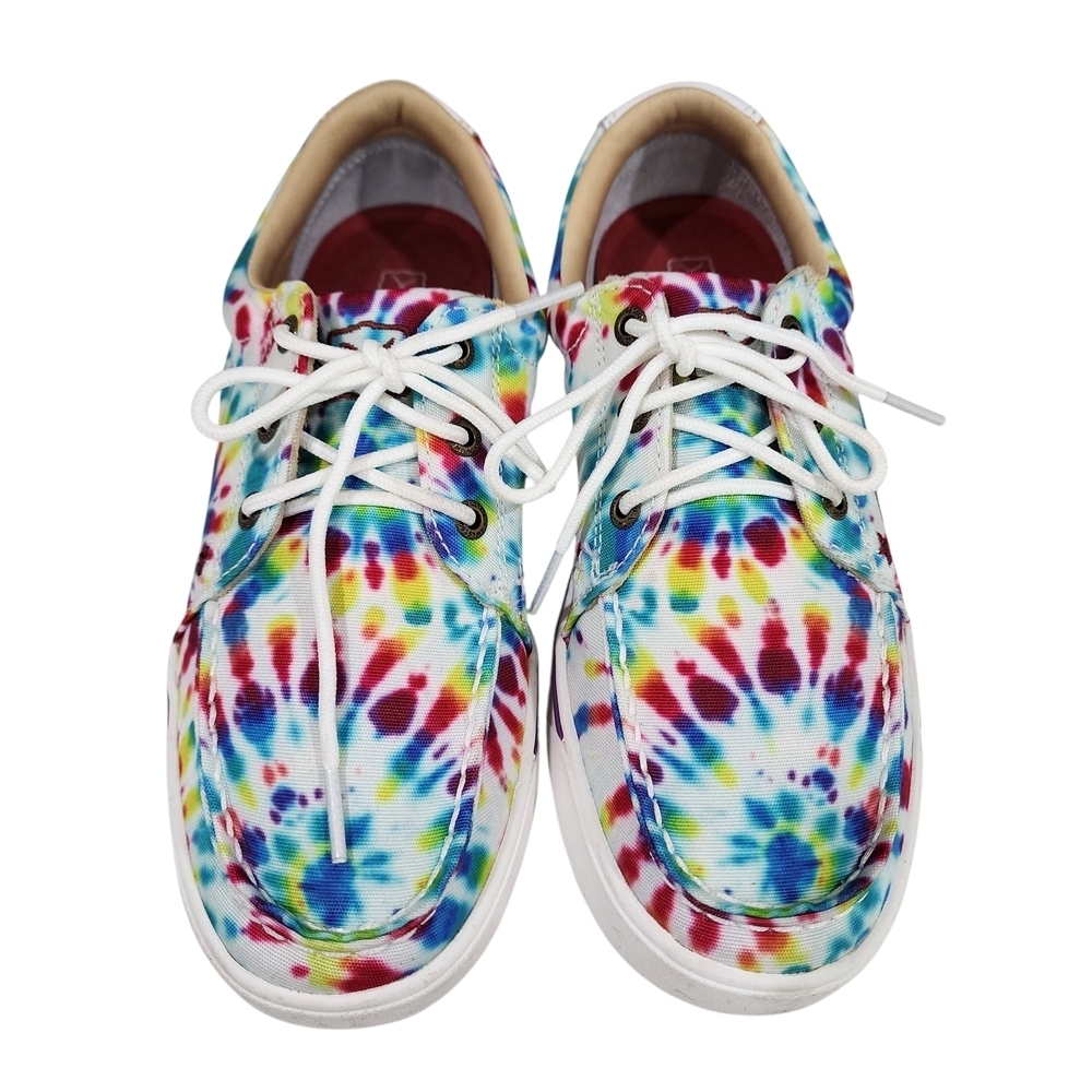 TWISTED X TIE-DYE LACE-UP SNEAKERS